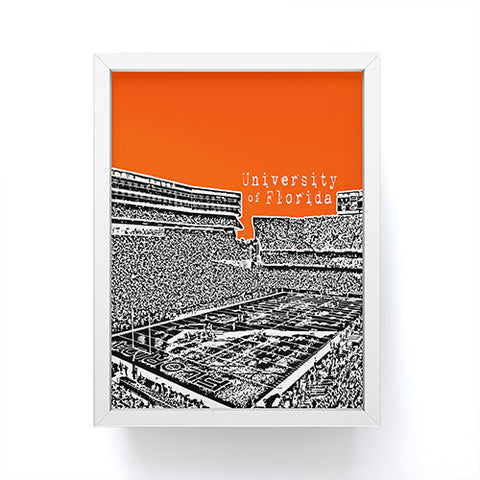 Bird Ave University Of Florida Orange Framed Mini Art Print
