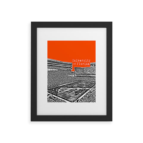 Bird Ave University Of Florida Orange Framed Art Print
