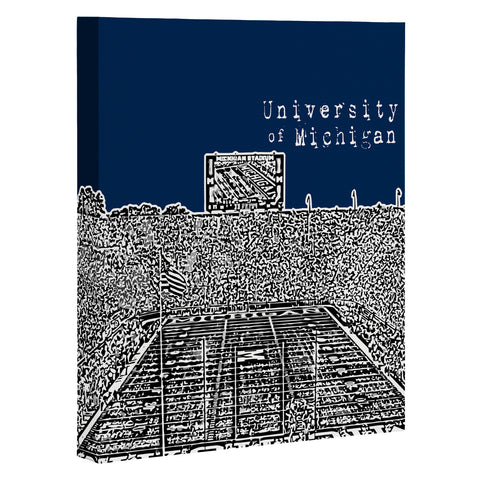 Bird Ave University Of Michigan Navy Art Canvas