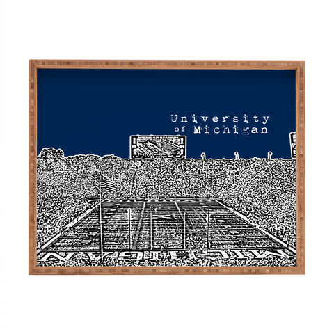 Bird Ave University Of Michigan Navy Rectangular Tray