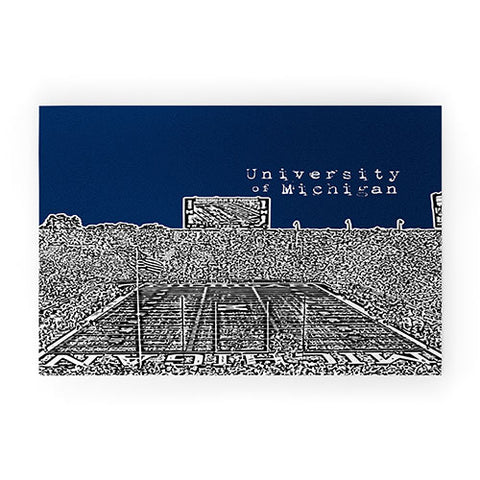Bird Ave University Of Michigan Navy Welcome Mat
