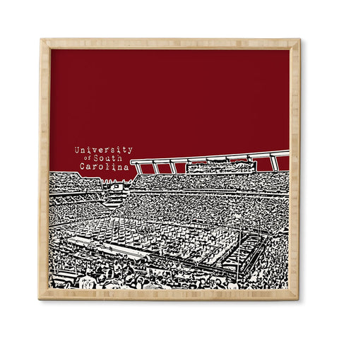 Bird Ave University Of South Carolina Dark Red Framed Wall Art