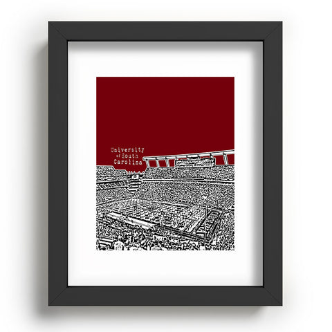 Bird Ave University Of South Carolina Dark Red Recessed Framing Rectangle