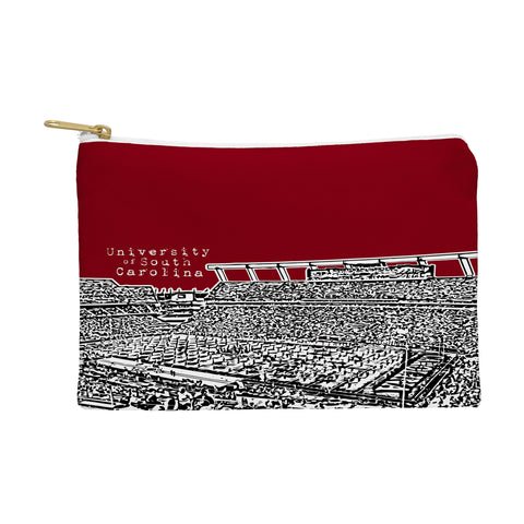 Bird Ave University Of South Carolina Dark Red Pouch