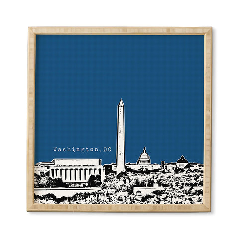 Bird Ave Washington Navy Framed Wall Art