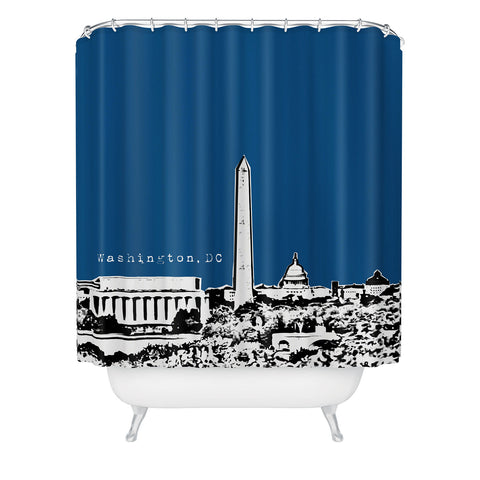 Bird Ave Washington Navy Shower Curtain