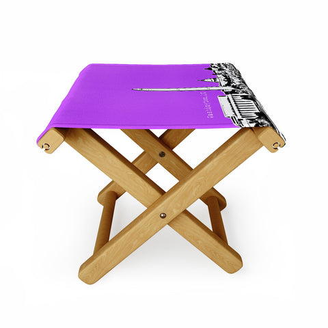 Bird Ave Washington Purple Folding Stool
