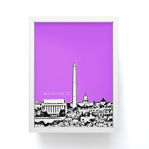 Bird Ave Washington Purple Framed Mini Art Print