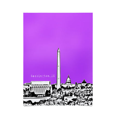 Bird Ave Washington Purple Poster