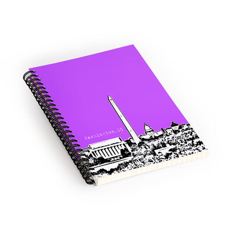 Bird Ave Washington Purple Spiral Notebook
