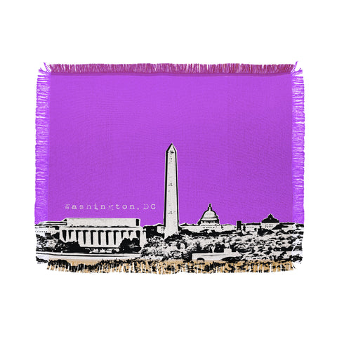 Bird Ave Washington Purple Throw Blanket