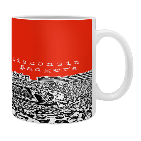 Bird Ave Wisconsin Badgers Red Coffee Mug