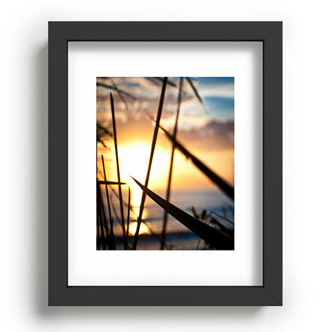 Bird Wanna Whistle Beach Sunset Recessed Framing Rectangle