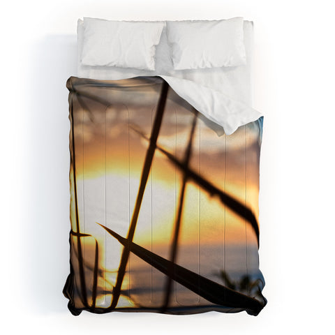 Bird Wanna Whistle Beach Sunset Comforter