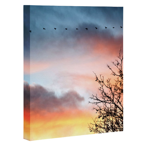 Bird Wanna Whistle Bird Line Art Canvas