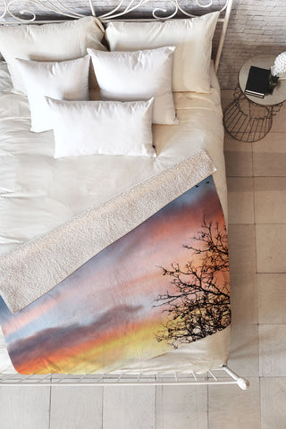 Bird Wanna Whistle Bird Line Fleece Throw Blanket