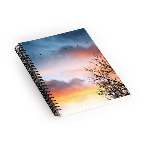 Bird Wanna Whistle Bird Line Spiral Notebook