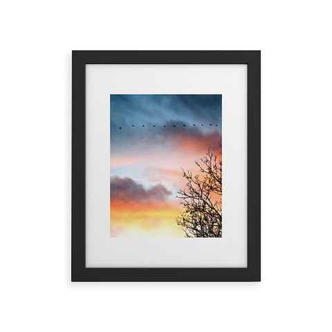 Bird Wanna Whistle Bird Line Framed Art Print