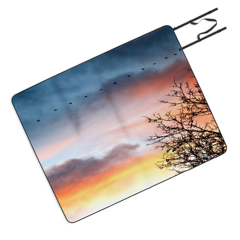 Bird Wanna Whistle Bird Line Picnic Blanket