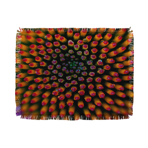 Bird Wanna Whistle Coneflower Throw Blanket