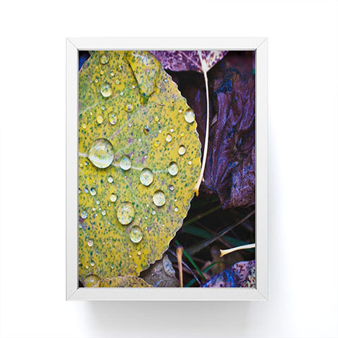 Bird Wanna Whistle Fallen Leaf Framed Mini Art Print