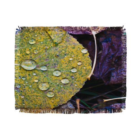 Bird Wanna Whistle Fallen Leaf Throw Blanket