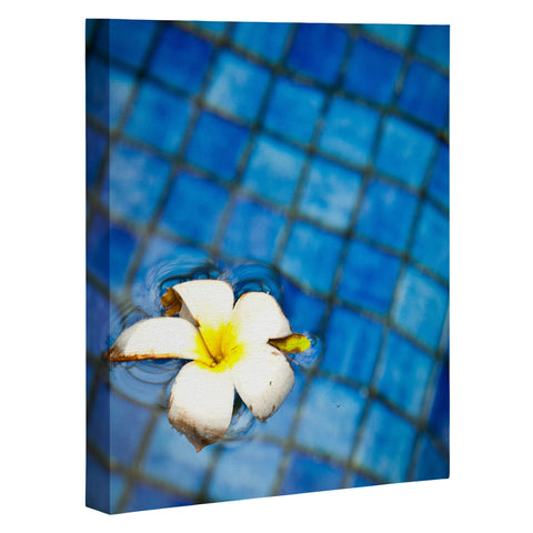 Bird Wanna Whistle Floating Flower Art Canvas