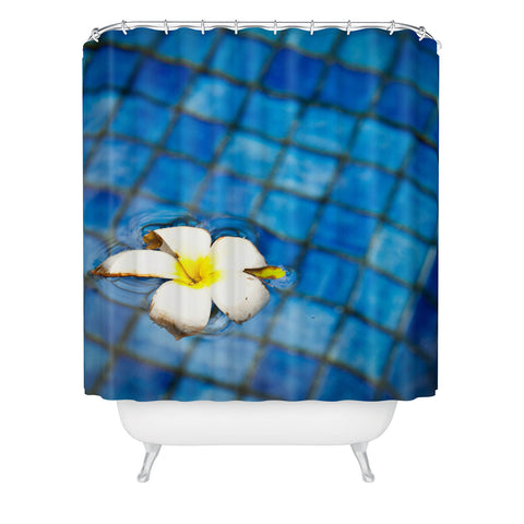 Bird Wanna Whistle Floating Flower Shower Curtain