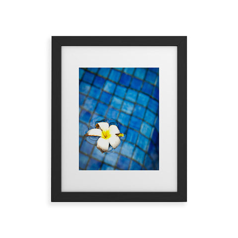 Bird Wanna Whistle Floating Flower Framed Art Print