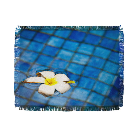 Bird Wanna Whistle Floating Flower Throw Blanket