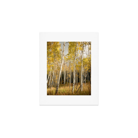 Bird Wanna Whistle Golden Aspen Art Print