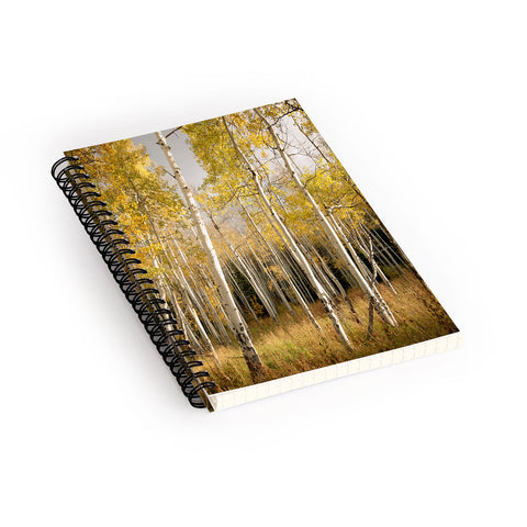 Bird Wanna Whistle Golden Aspen Spiral Notebook