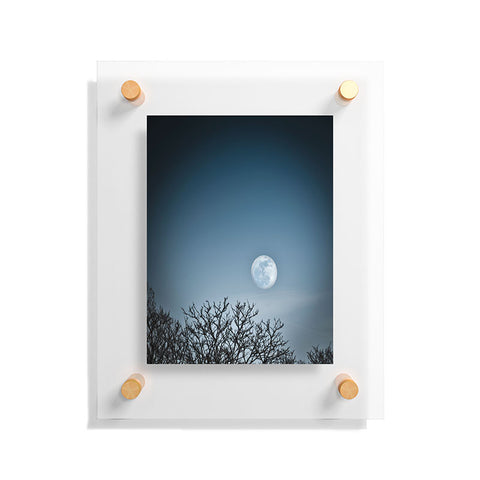 Bird Wanna Whistle Moon Floating Acrylic Print
