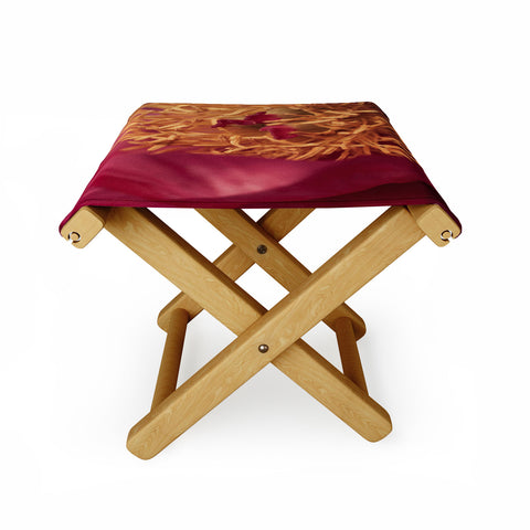 Bird Wanna Whistle Peony Moment Folding Stool