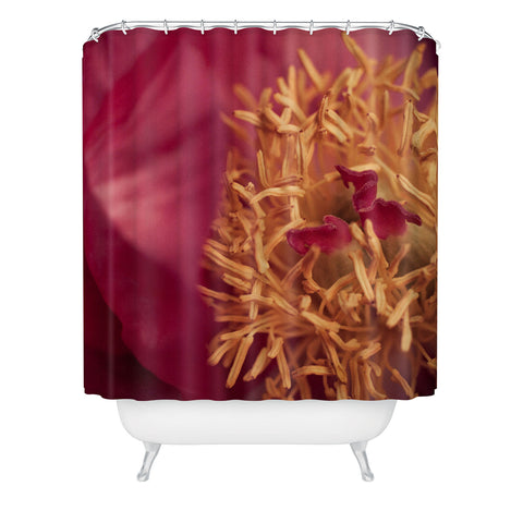 Bird Wanna Whistle Peony Moment Shower Curtain