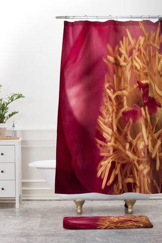 Bird Wanna Whistle Peony Moment Shower Curtain And Mat