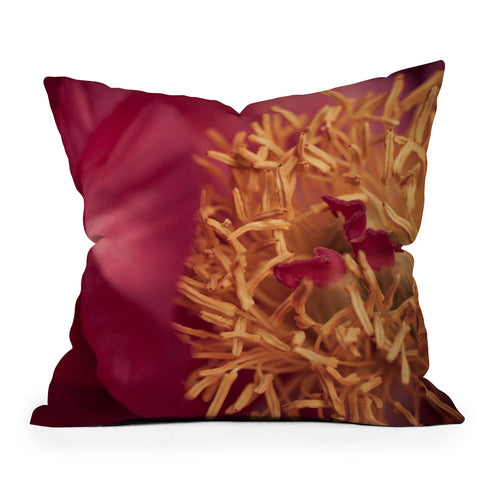 Bird Wanna Whistle Peony Moment Throw Pillow