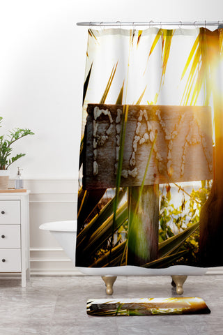 Bird Wanna Whistle Playa Shower Curtain And Mat