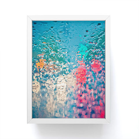 Bird Wanna Whistle Rain Impression Framed Mini Art Print