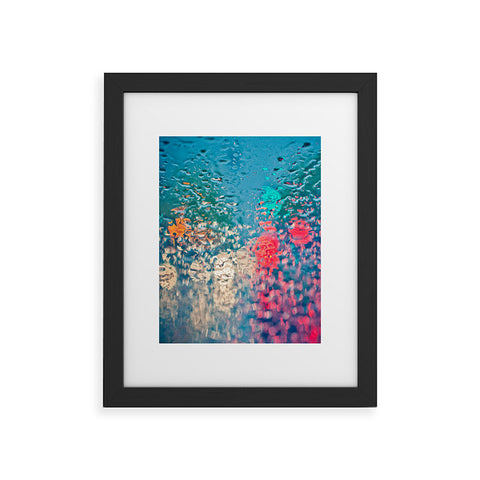 Bird Wanna Whistle Rain Impression Framed Art Print