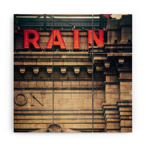 Bird Wanna Whistle Rain Station Wood Wall Mural