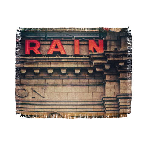 Bird Wanna Whistle Rain Station Throw Blanket