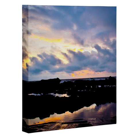 Bird Wanna Whistle Sunset Art Canvas