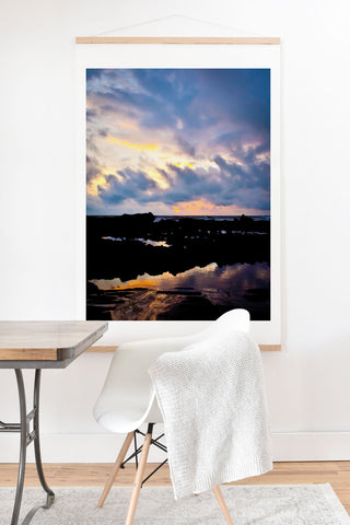 Bird Wanna Whistle Sunset Art Print And Hanger