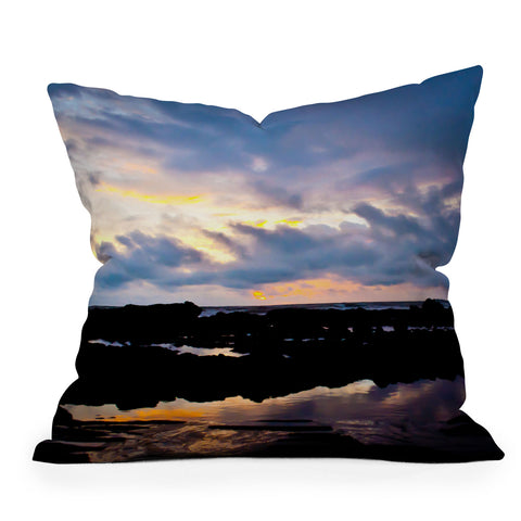 Bird Wanna Whistle Sunset Throw Pillow