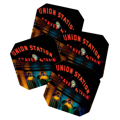 Bird Wanna Whistle Union Station Coaster Set
