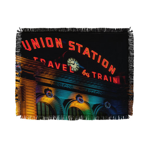 Bird Wanna Whistle Union Station Throw Blanket