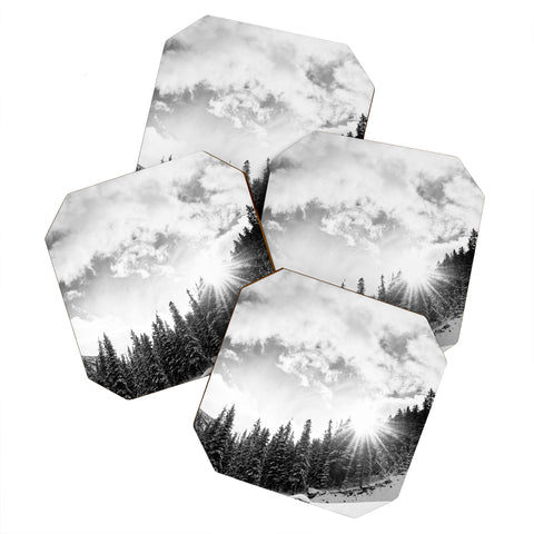 Bird Wanna Whistle White Mountain Coaster Set