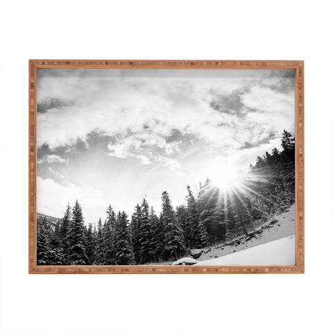 Bird Wanna Whistle White Mountain Rectangular Tray