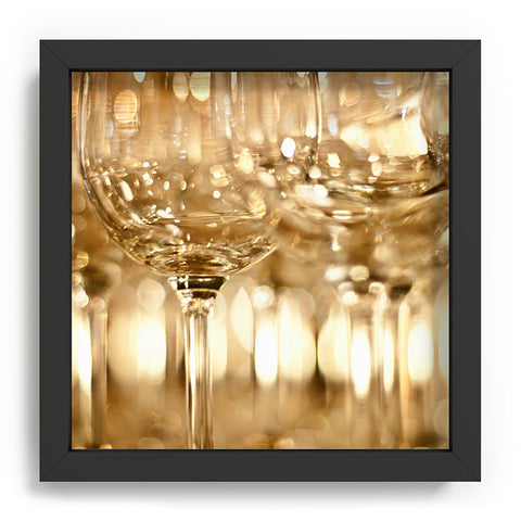 Bird Wanna Whistle Wine Glasses Recessed Framing Square